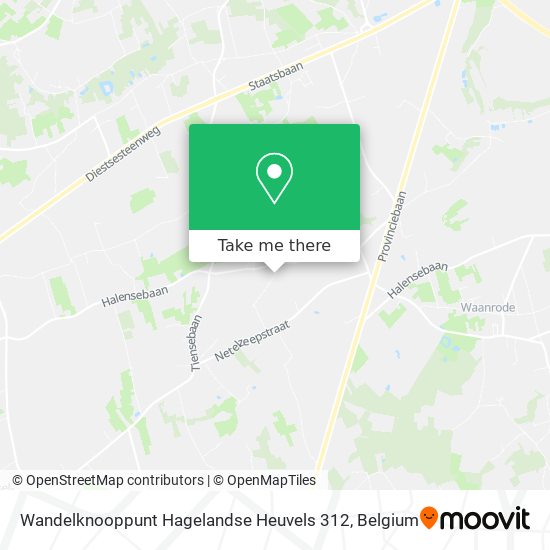 Wandelknooppunt Hagelandse Heuvels 312 map