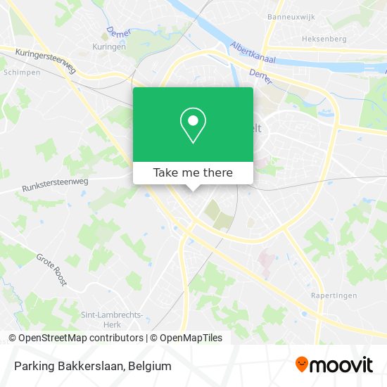 Parking Bakkerslaan map