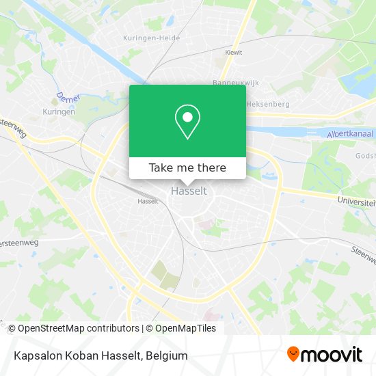 Kapsalon Koban Hasselt map