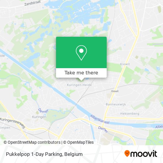 Pukkelpop 1-Day Parking map