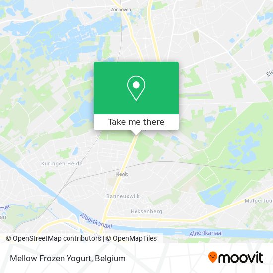 Mellow Frozen Yogurt map