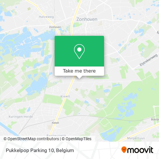 Pukkelpop Parking 10 plan