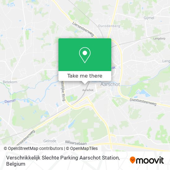 Verschrikkelijk Slechte Parking Aarschot Station map
