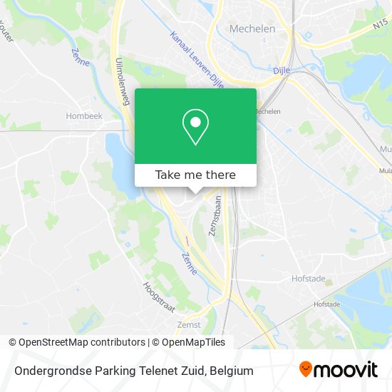 Ondergrondse Parking Telenet Zuid plan