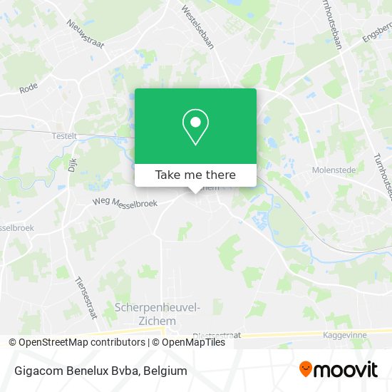 Gigacom Benelux Bvba map