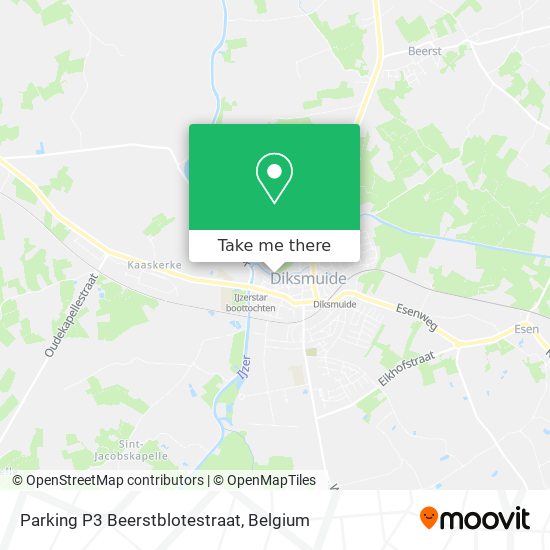 Parking P3 Beerstblotestraat map