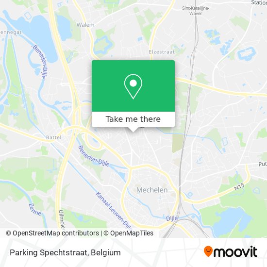 Parking Spechtstraat map