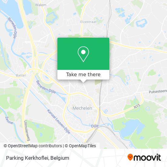 Parking Kerkhoflei map