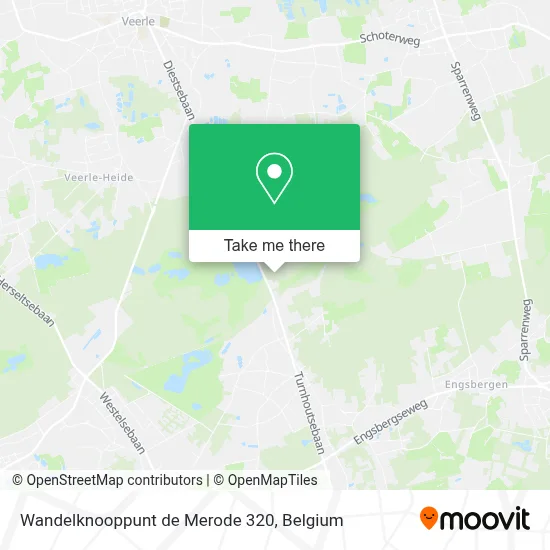 Wandelknooppunt de Merode 320 map