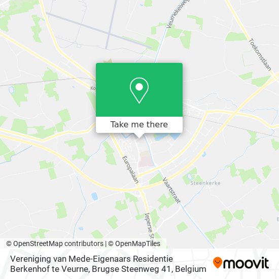 Vereniging van Mede-Eigenaars Residentie Berkenhof te Veurne, Brugse Steenweg 41 plan