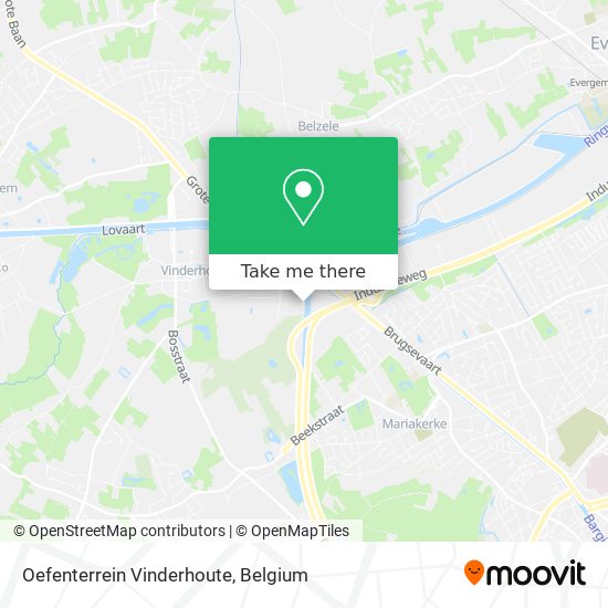 Oefenterrein Vinderhoute map