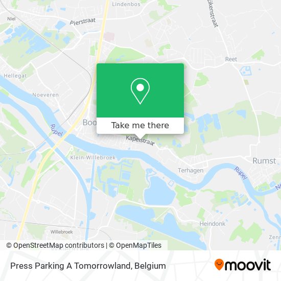 Press Parking A Tomorrowland map