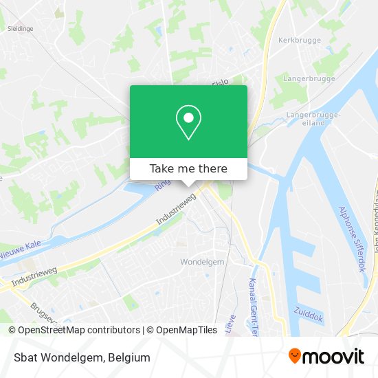 Sbat Wondelgem map