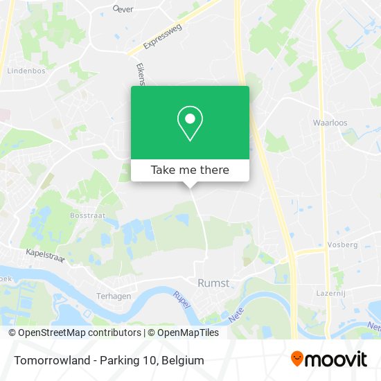 Tomorrowland - Parking 10 map