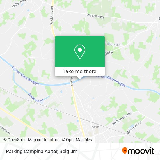 Parking Campina Aalter map
