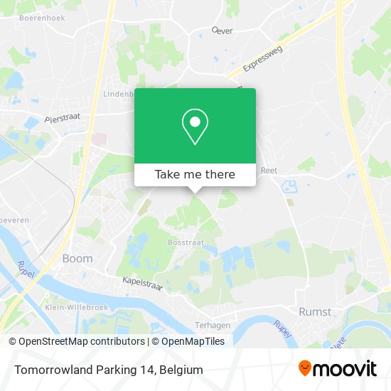 Tomorrowland Parking 14 map