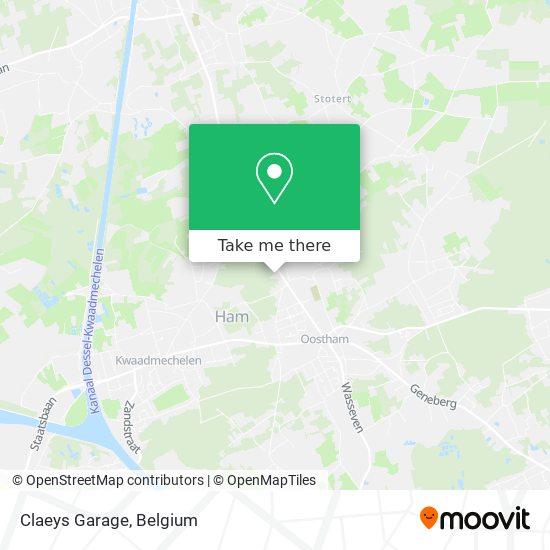 Claeys Garage map