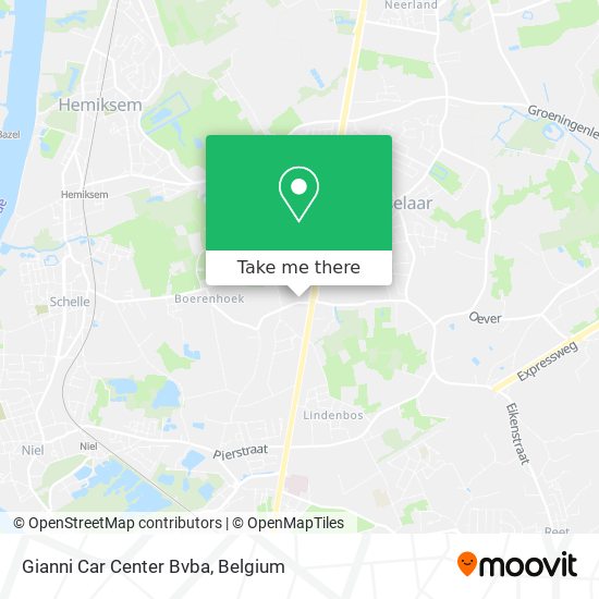 Gianni Car Center Bvba map