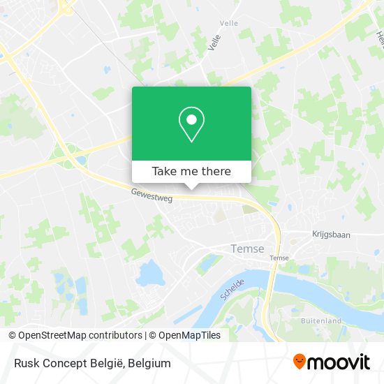 Rusk Concept België map