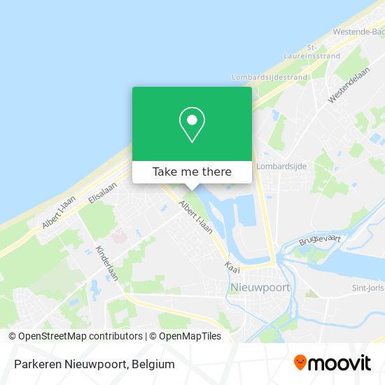 Parkeren Nieuwpoort map