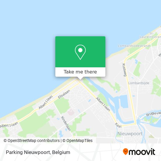 Parking Nieuwpoort map