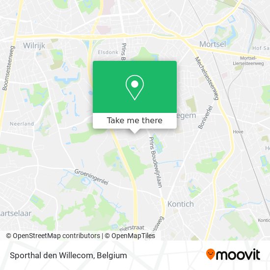Sporthal den Willecom map