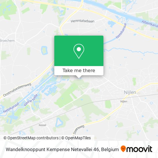 Wandelknooppunt Kempense Netevallei 46 map