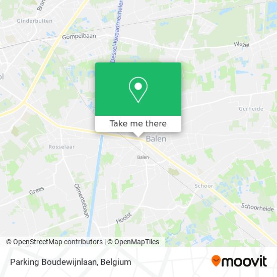 Parking Boudewijnlaan map