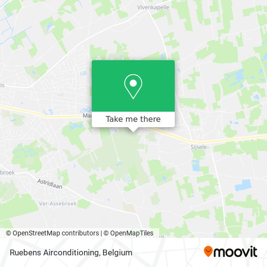 Ruebens Airconditioning map