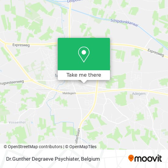 Dr.Gunther Degraeve Psychiater map