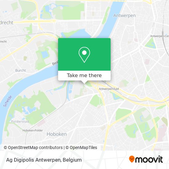 Ag Digipolis Antwerpen map