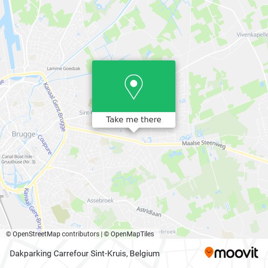 Dakparking Carrefour Sint-Kruis map