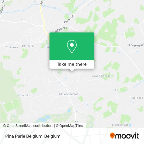 Pina Parie Belgium map