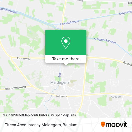 Titeca Accountancy Maldegem map