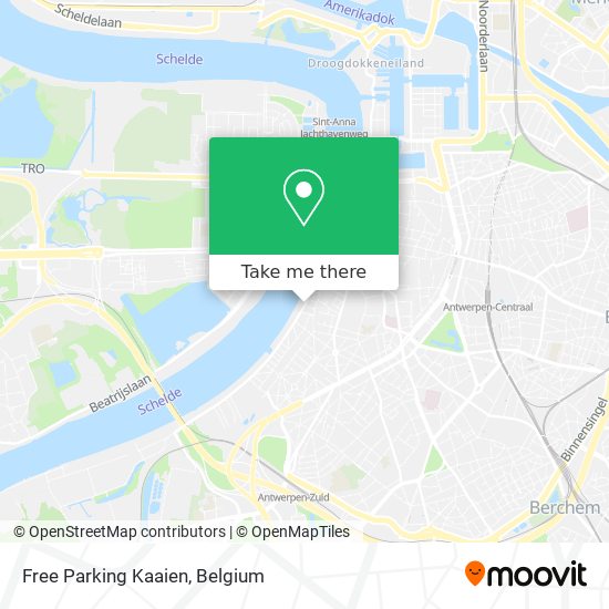 Free Parking Kaaien plan
