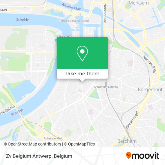 Zv Belgium Antwerp map