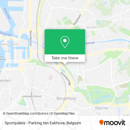 Sportpaleis - Parking ten Eekhove map