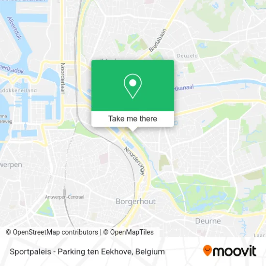 Sportpaleis - Parking ten Eekhove map