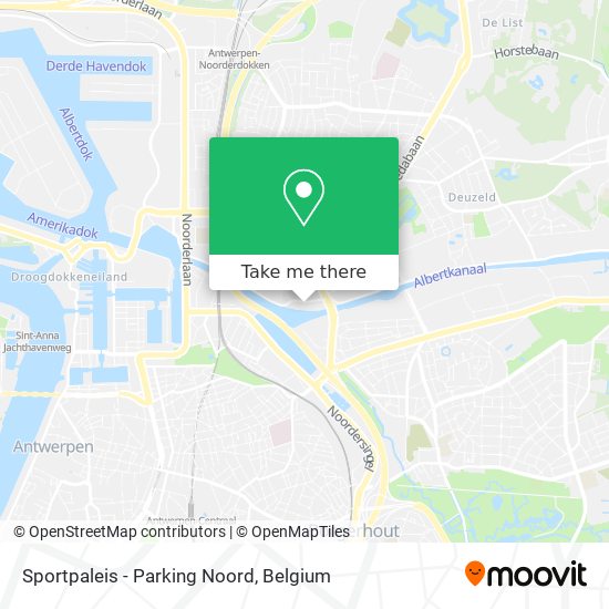 Sportpaleis - Parking Noord plan