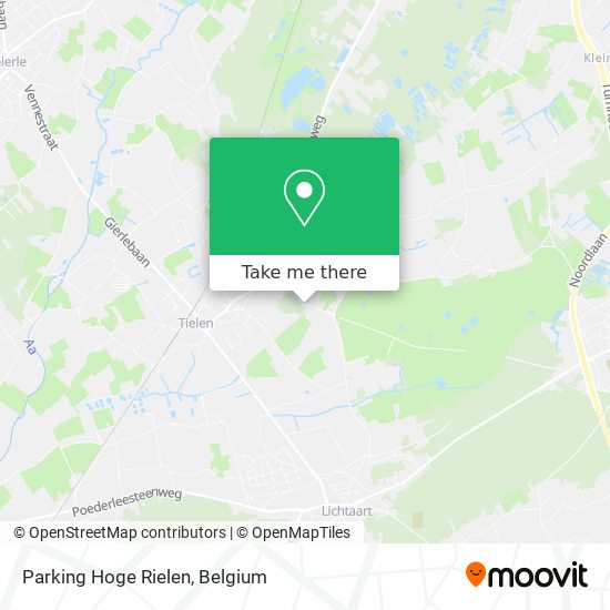 Parking Hoge Rielen map