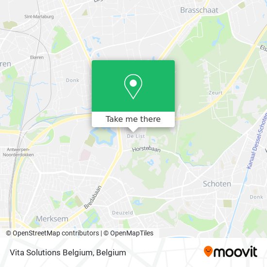 Vita Solutions Belgium map