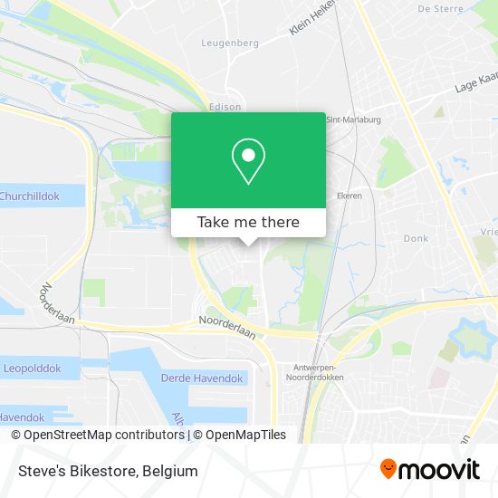 Steve's Bikestore map