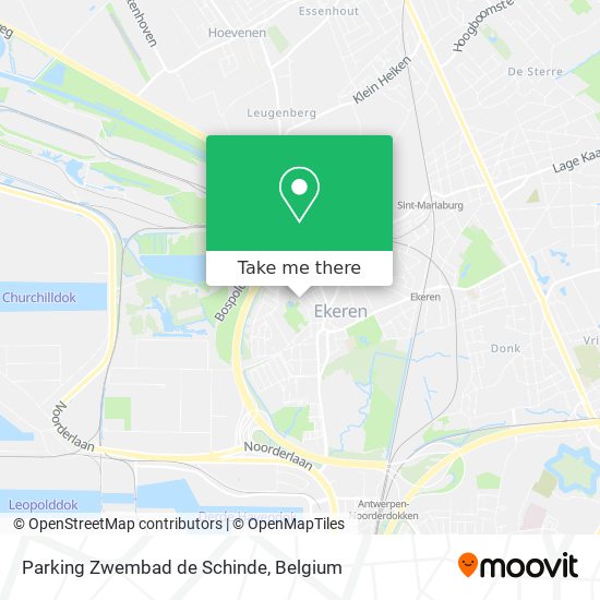 Parking Zwembad de Schinde plan