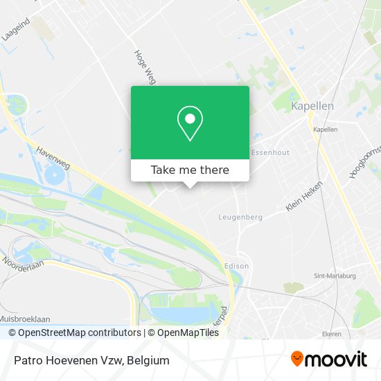 Patro Hoevenen Vzw map