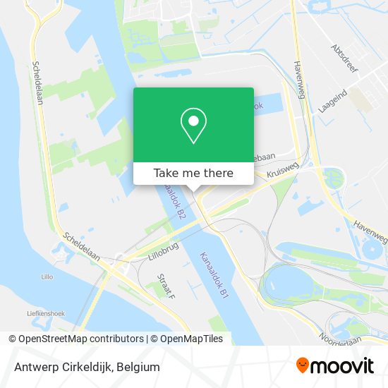 Antwerp Cirkeldijk map