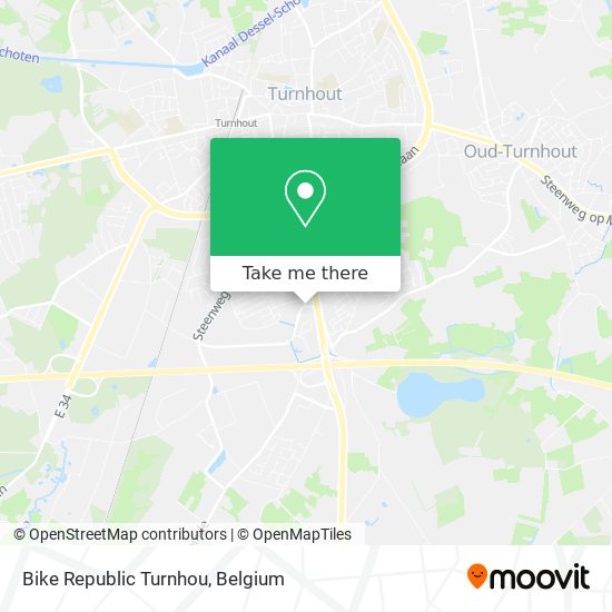 Bike Republic Turnhou map