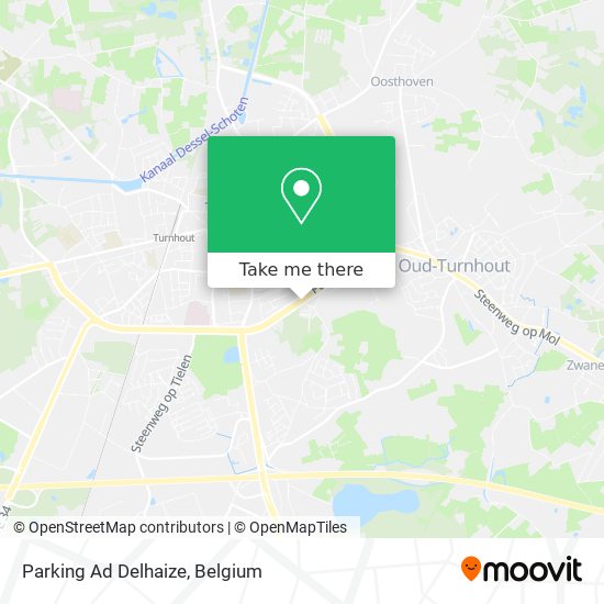 Parking Ad Delhaize map