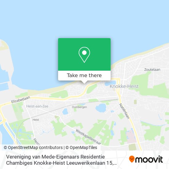 Vereniging van Mede-Eigenaars Residentie Chambiges Knokke-Heist Leeuwerikenlaan 15 map