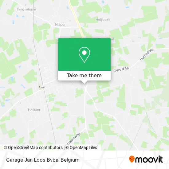 Garage Jan Loos Bvba map