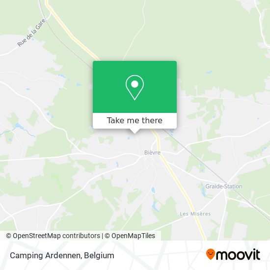 Camping Ardennen map